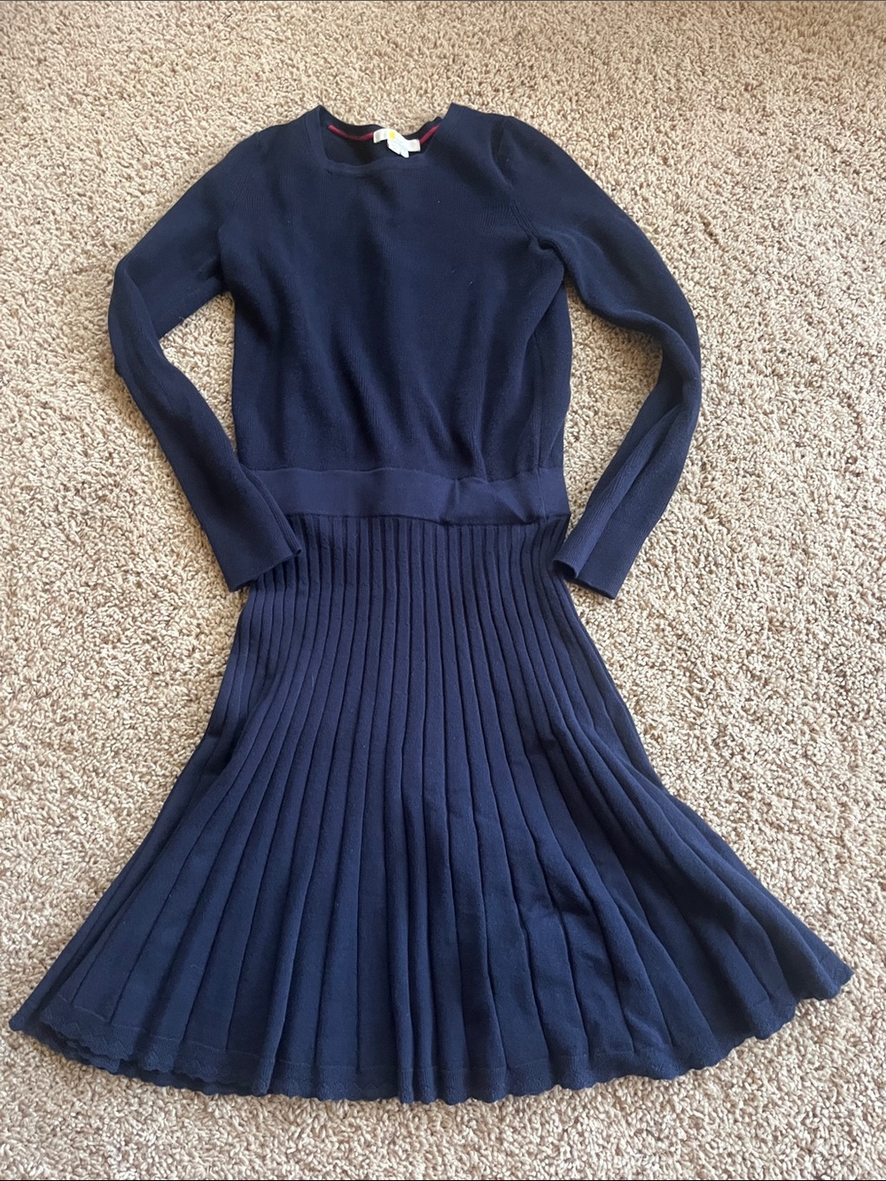 Boden Navy Knit Crewneck Sweater